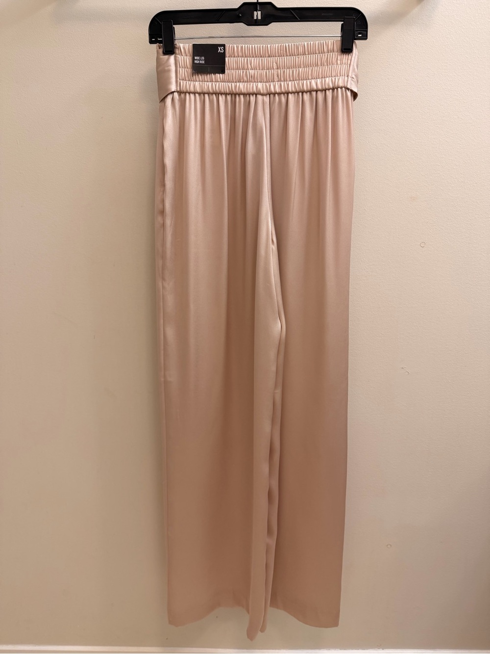 NWT Express High Waisted Satin Tie Waist Wide Leg Pants Size XS - Picture 4 of 10